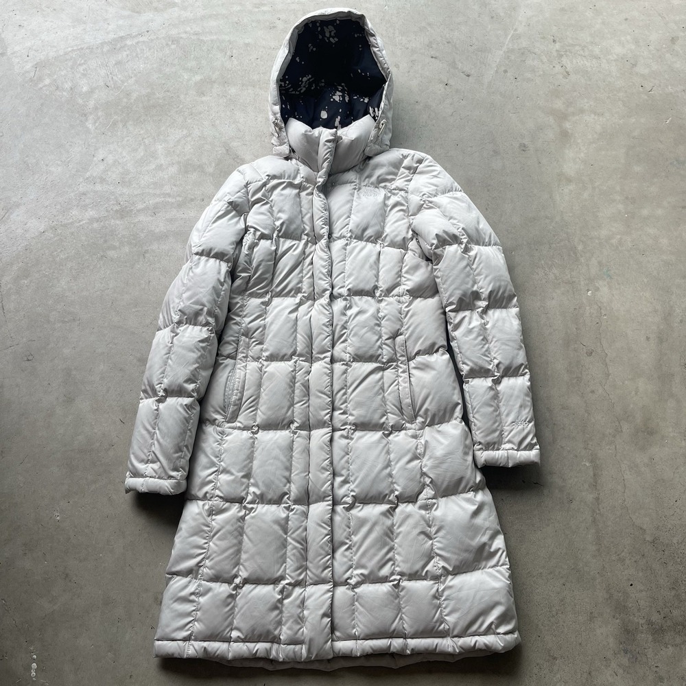 The North Face Metropolis Parka Women's Jacket Coat Goose Down Long White S